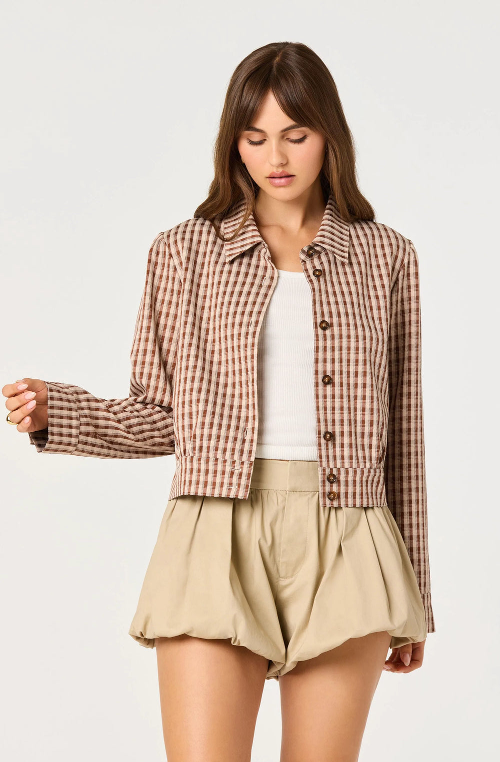 Brown plaid