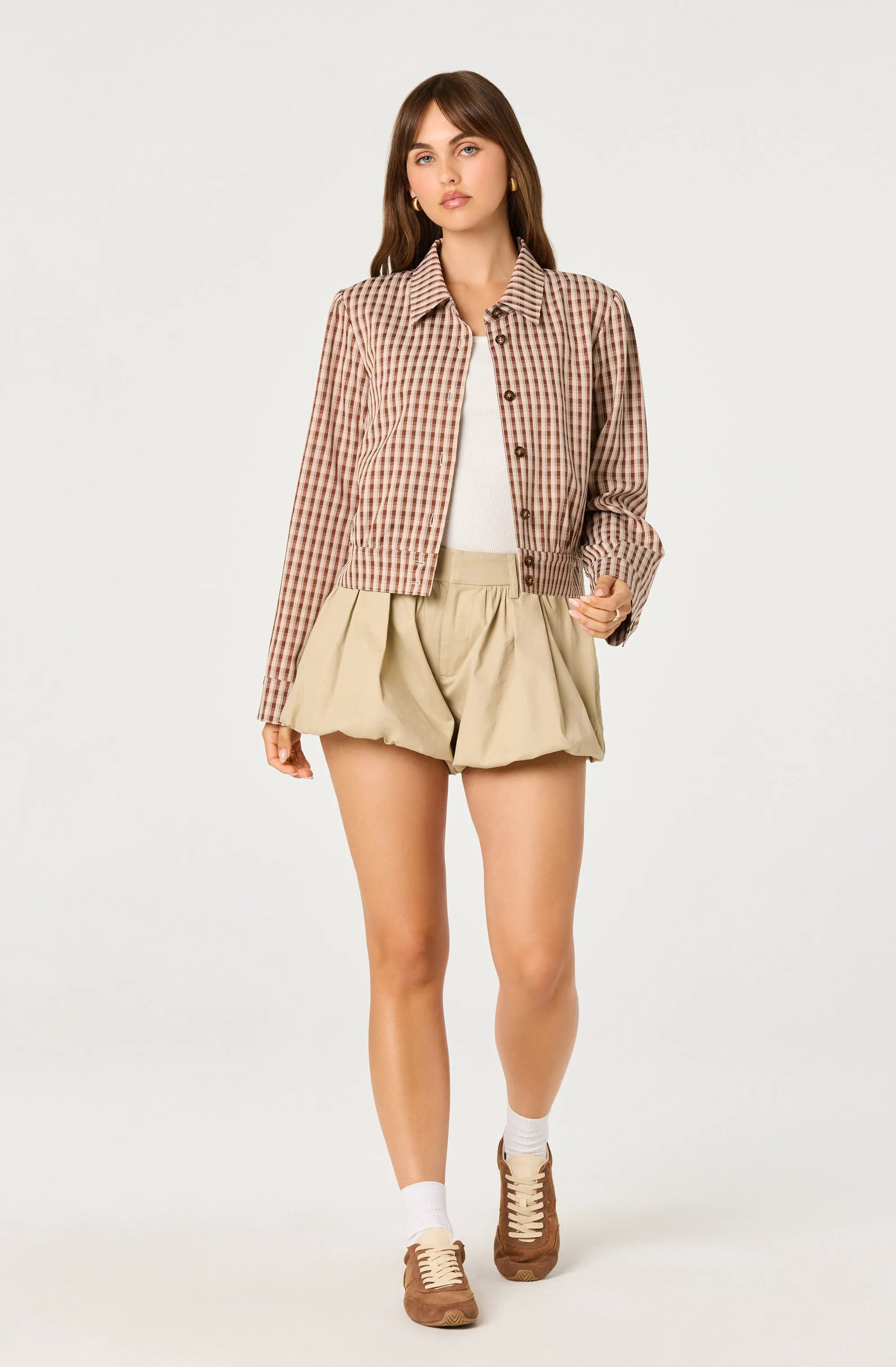 Brown plaid