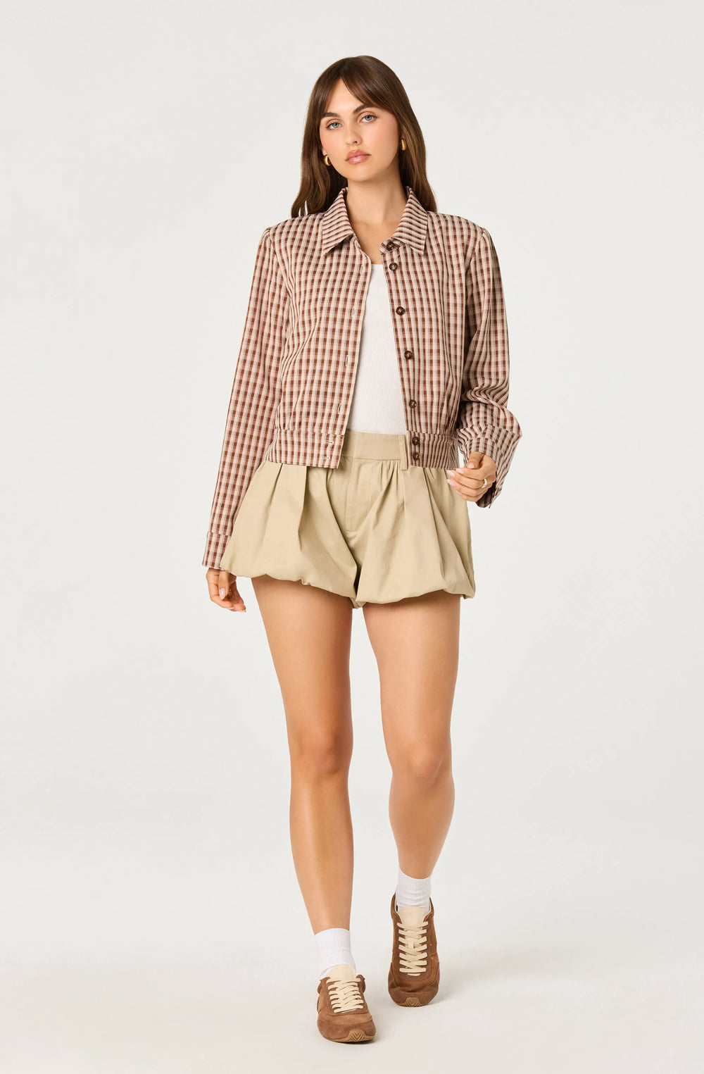 Brown plaid