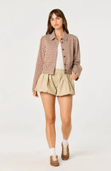 Brown plaid