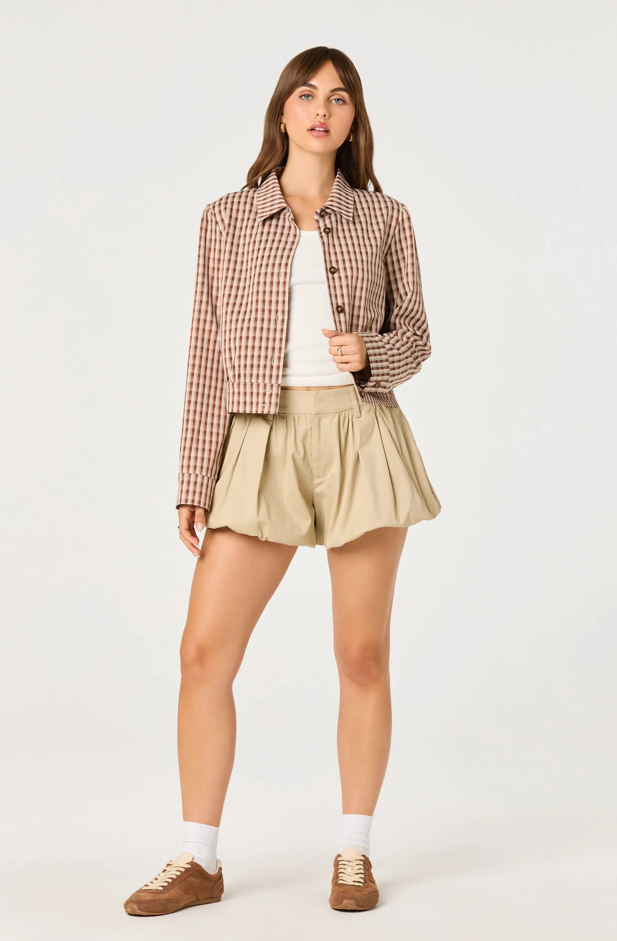 Brown plaid