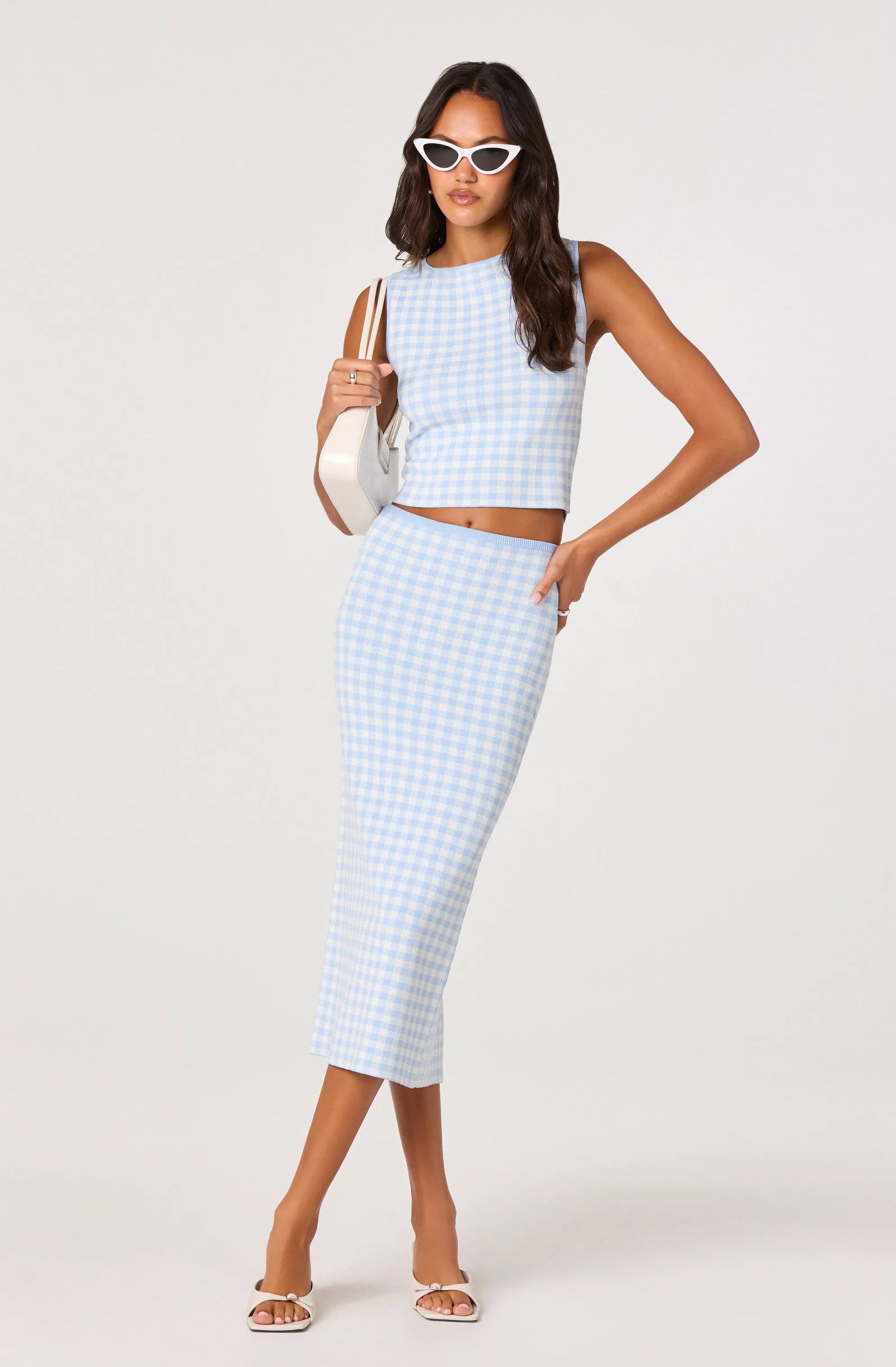 Blue gingham