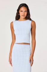 Blue gingham