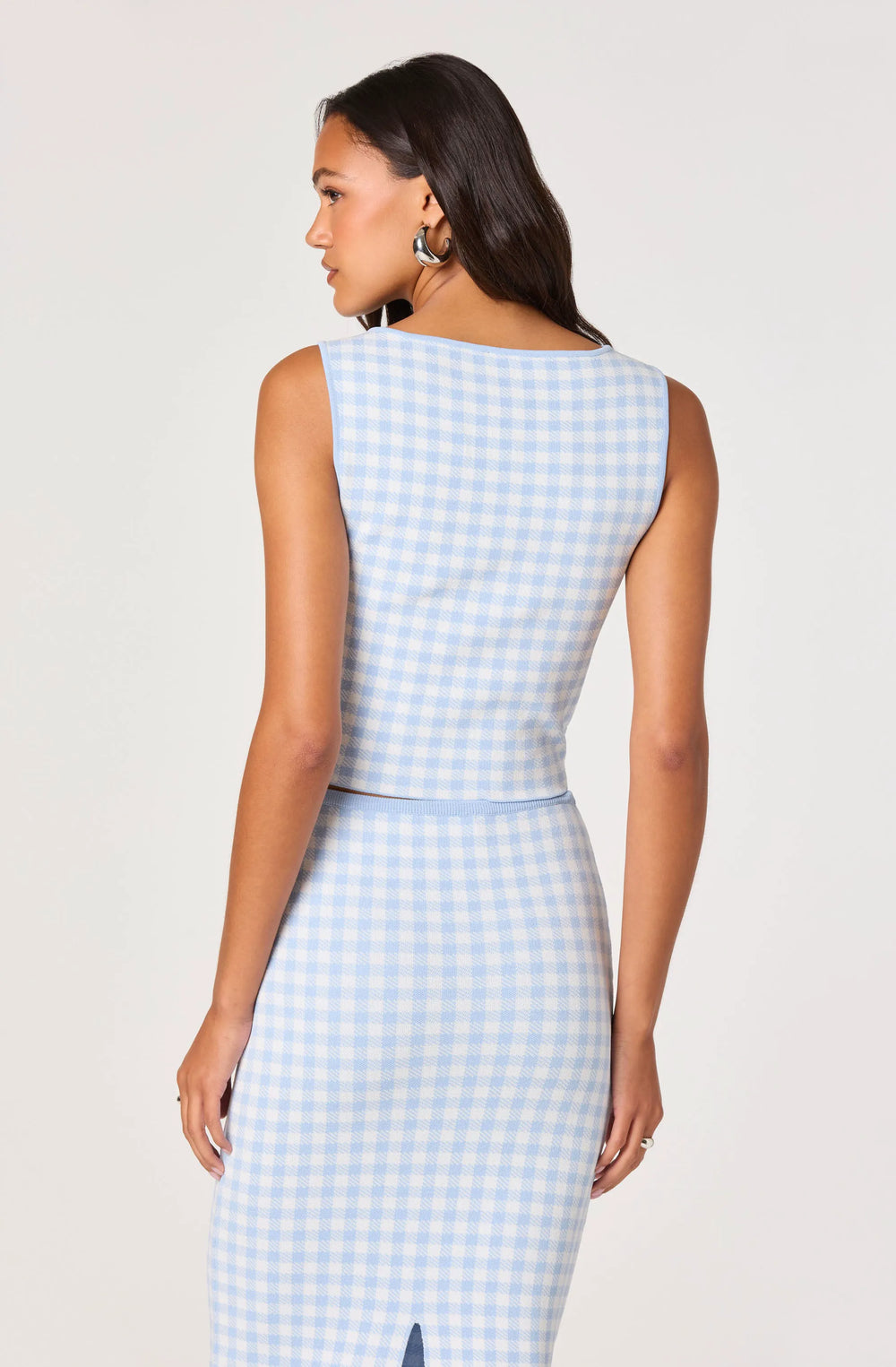 Blue gingham