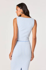 Blue gingham