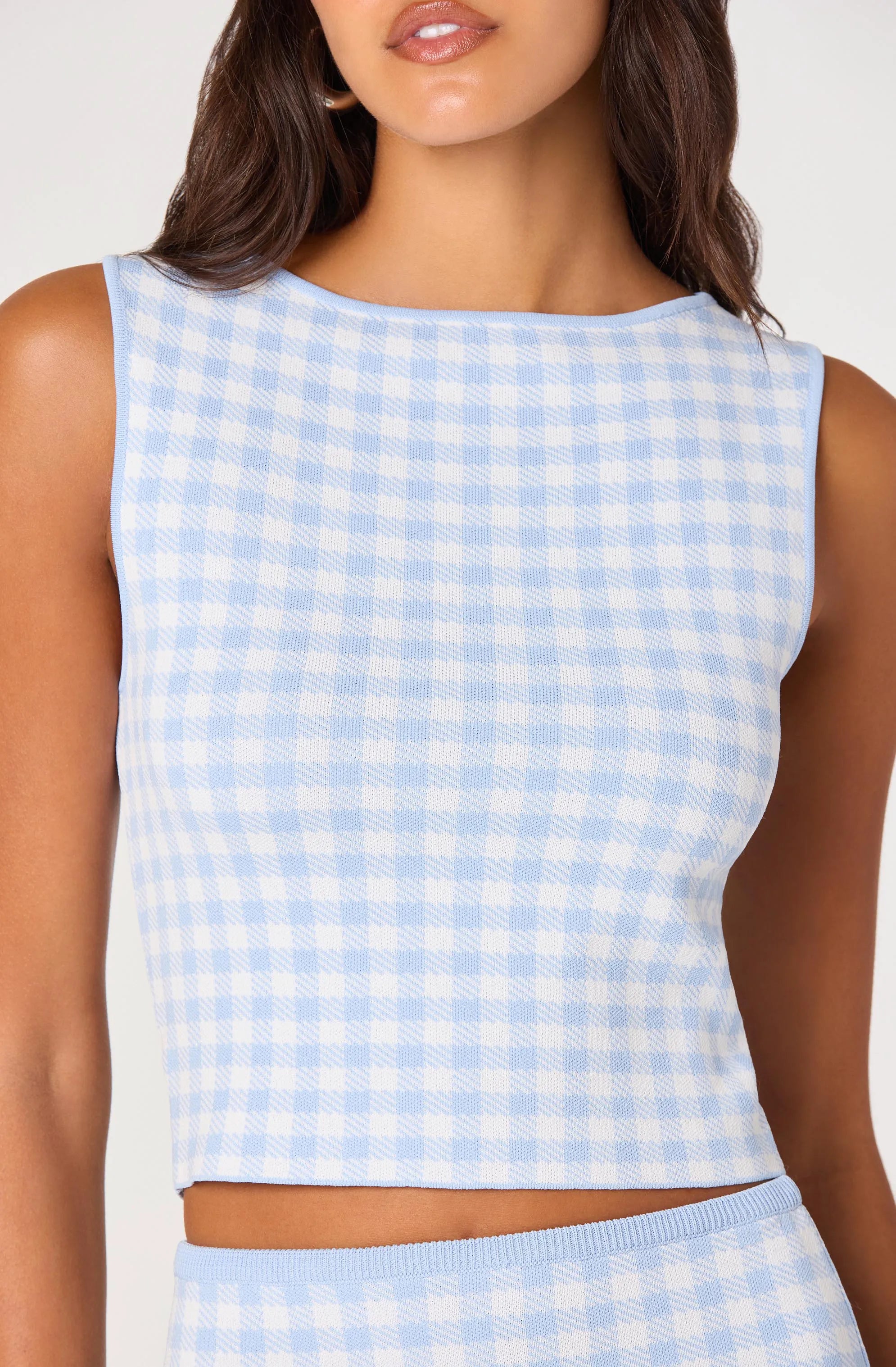Blue gingham