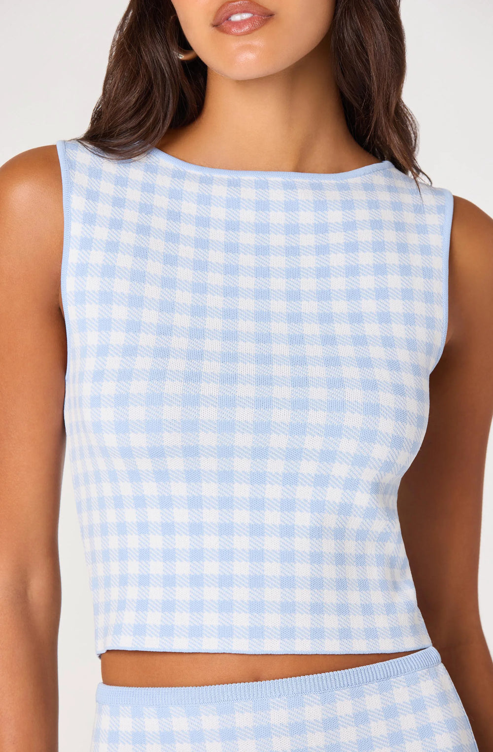 Blue gingham