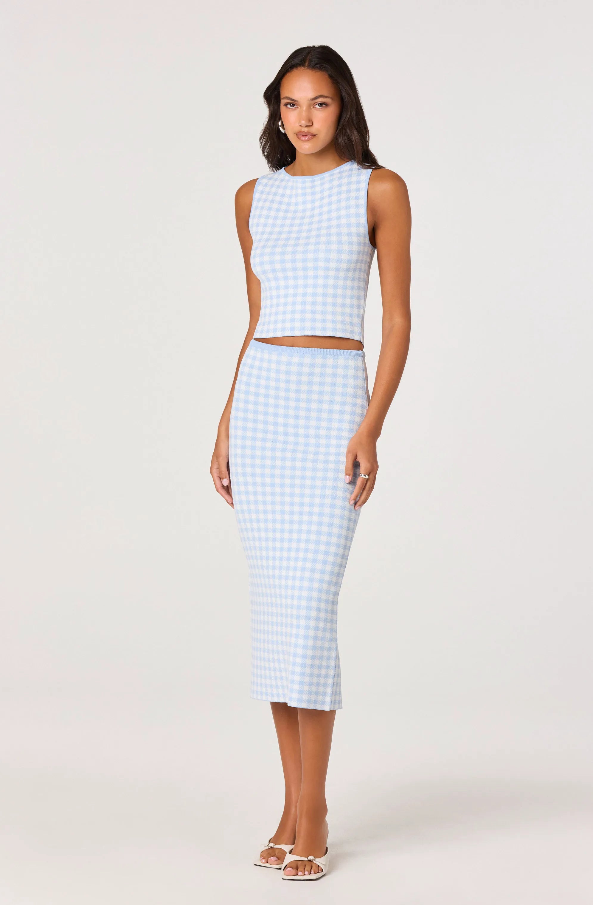 Blue gingham