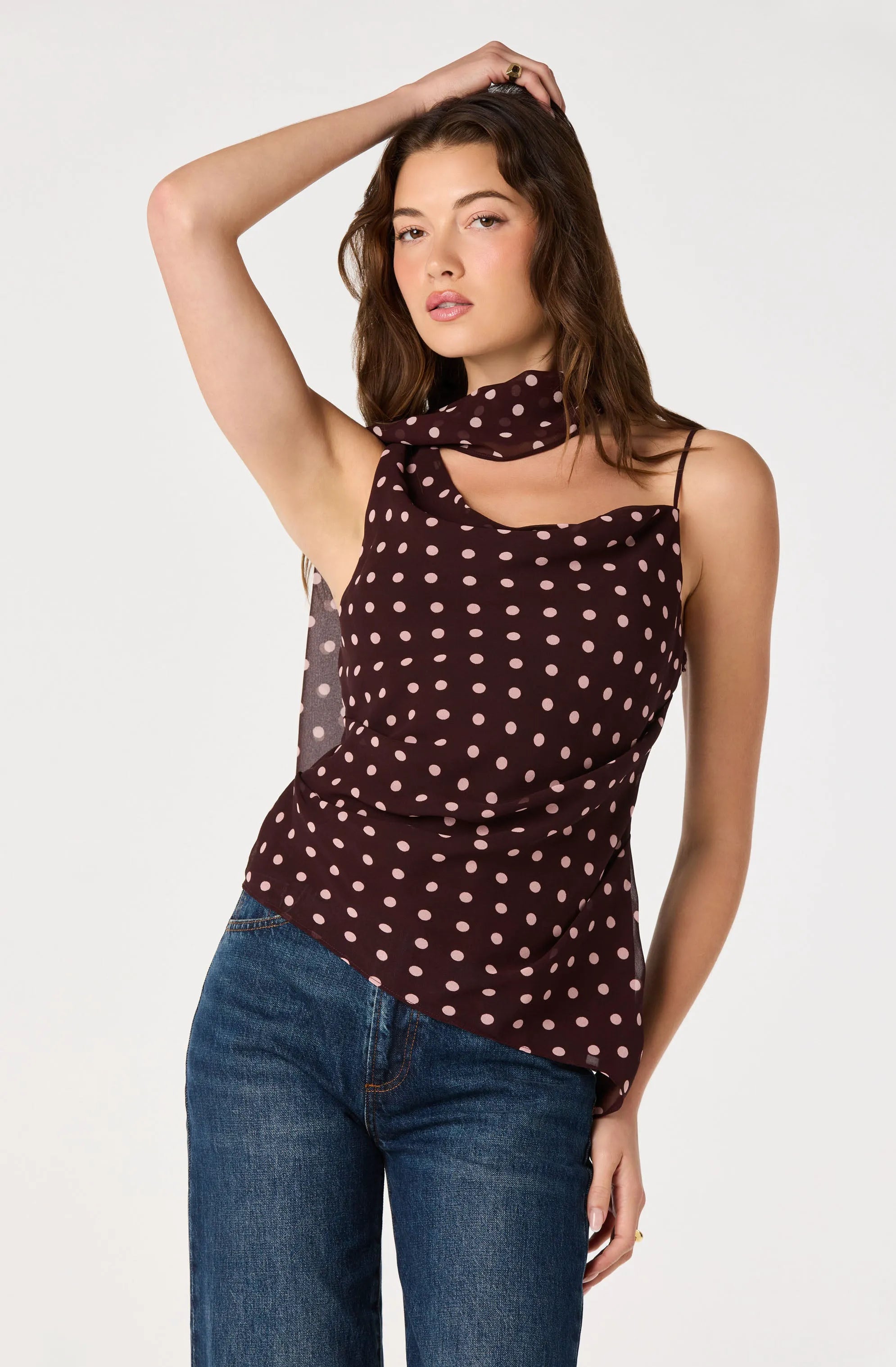 Brown polka dot
