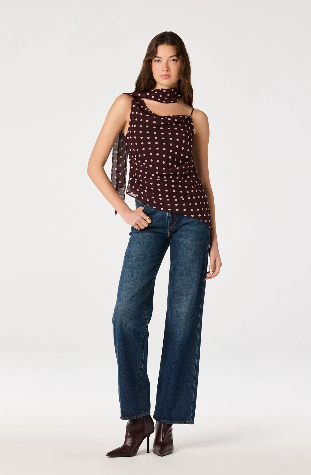 Brown polka dot