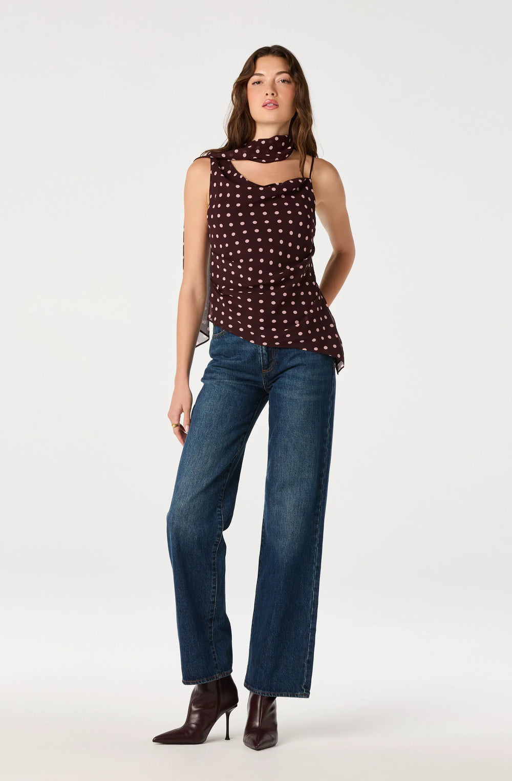 Brown polka dot