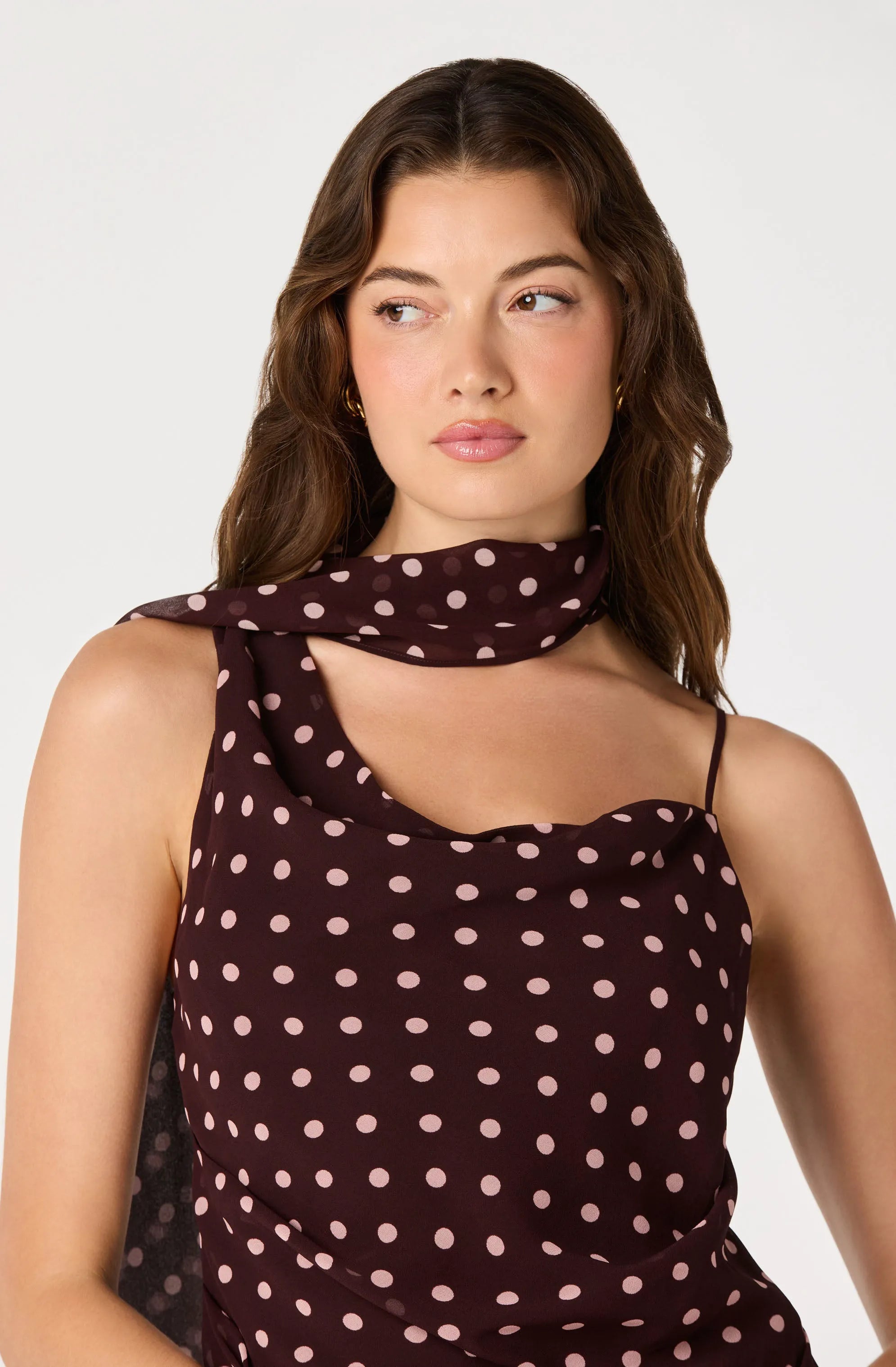 Brown polka dot