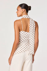 Cream polka dot