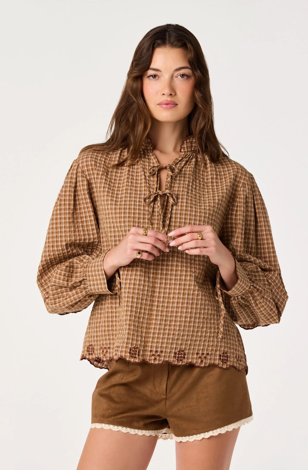 Caramel plaid