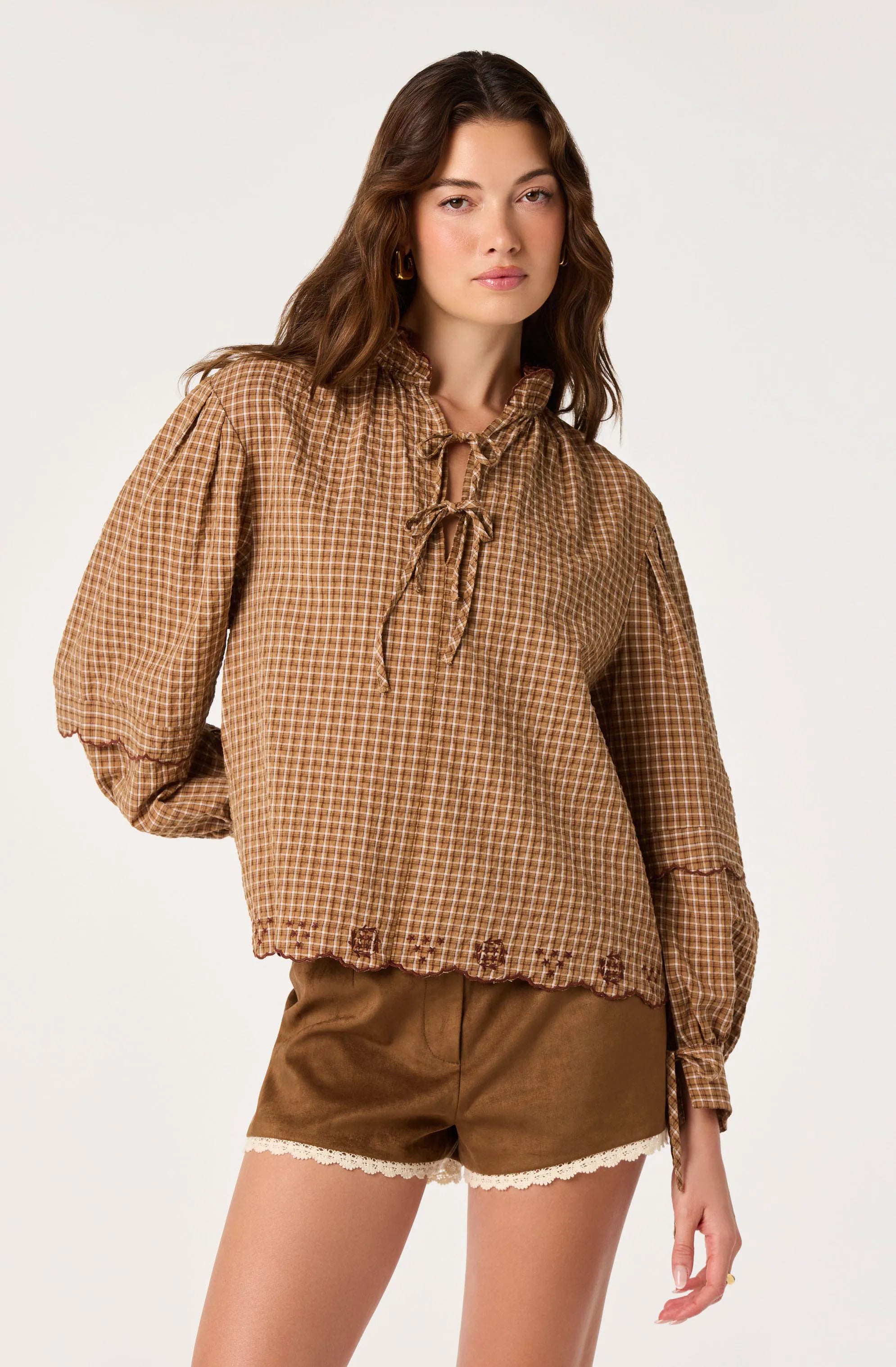 Caramel plaid