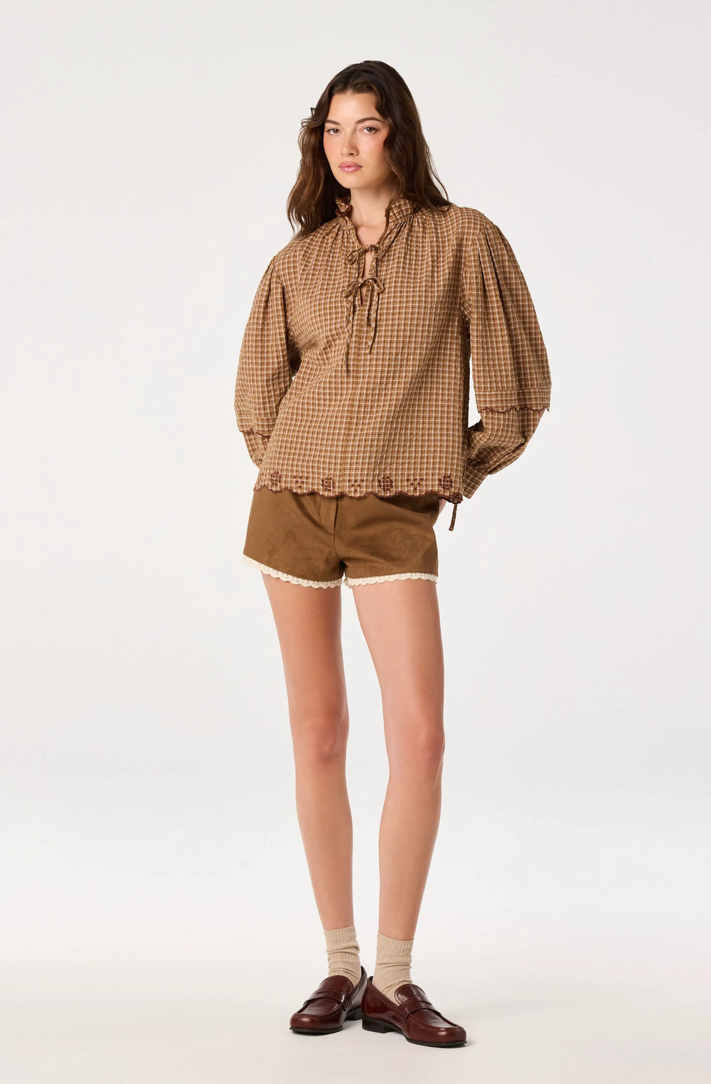 Caramel plaid