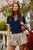 Navy plaid
