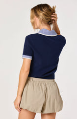 Navy plaid