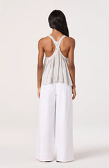 White blue stripe
