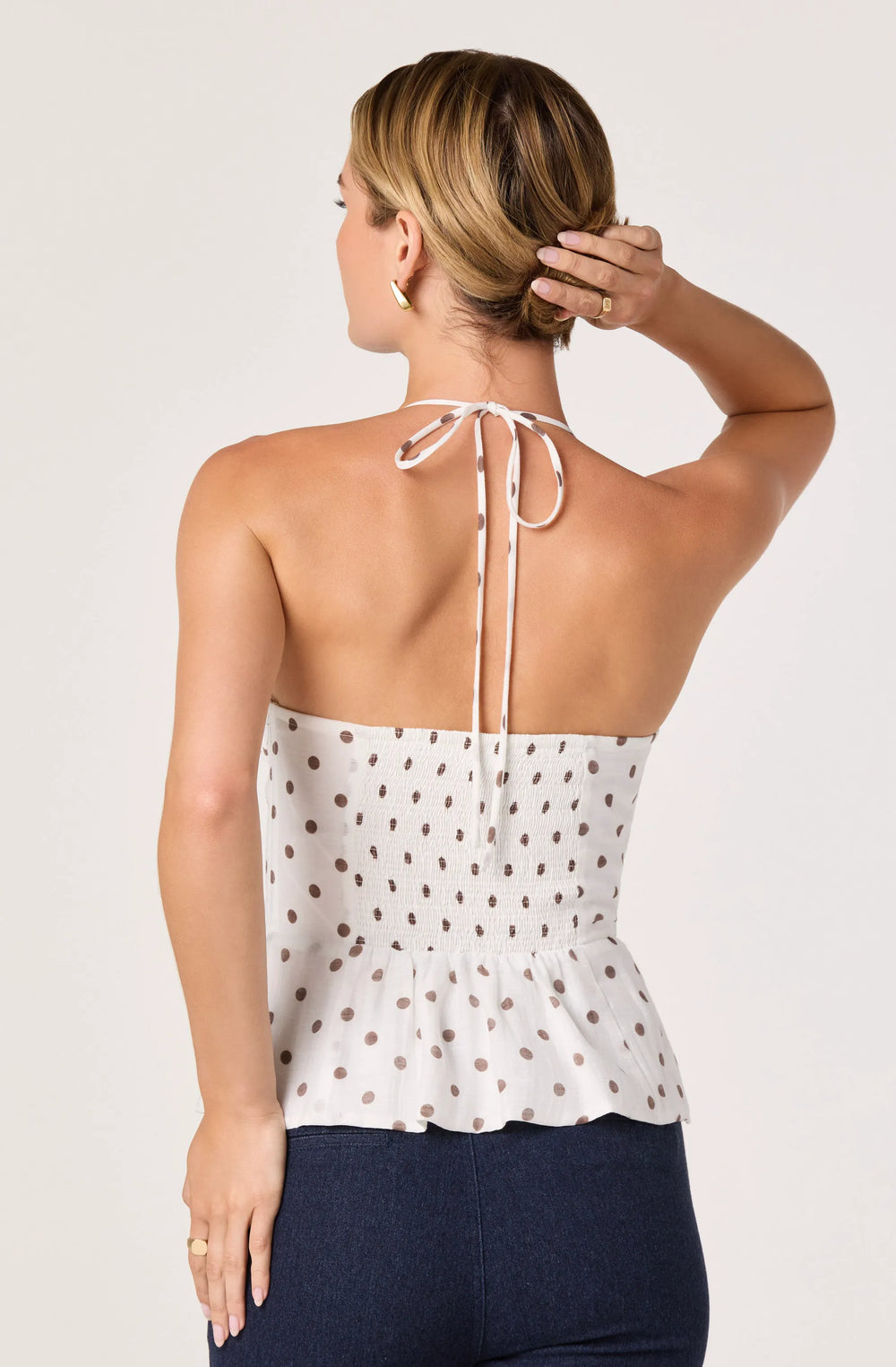 White polka dot