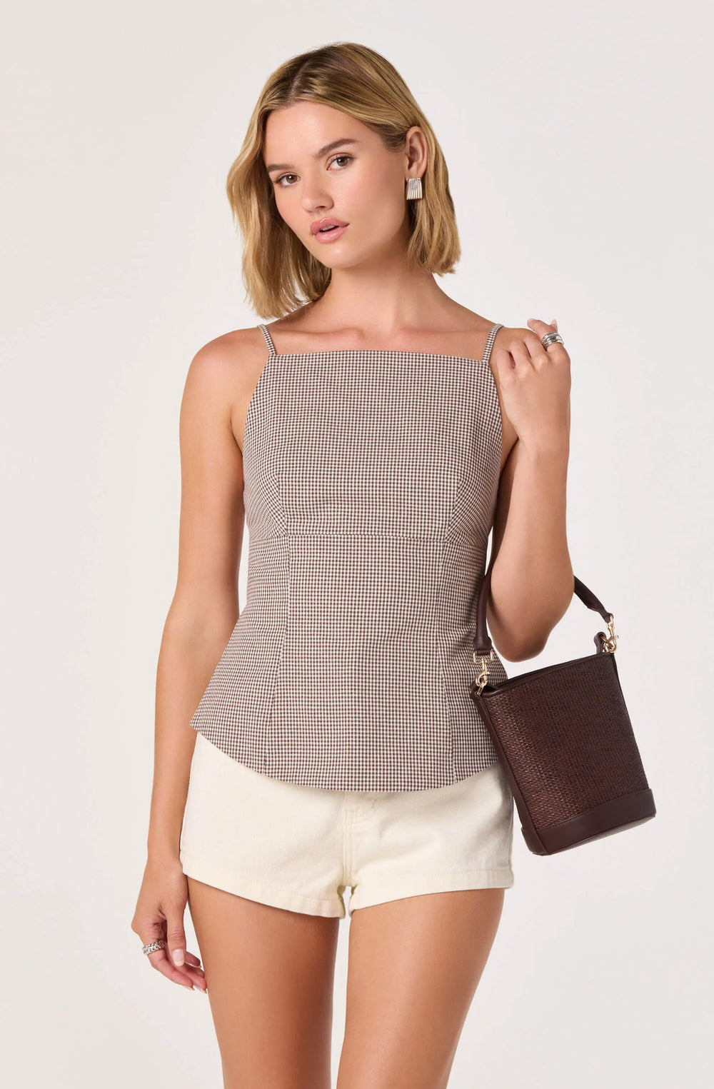 Brown gingham