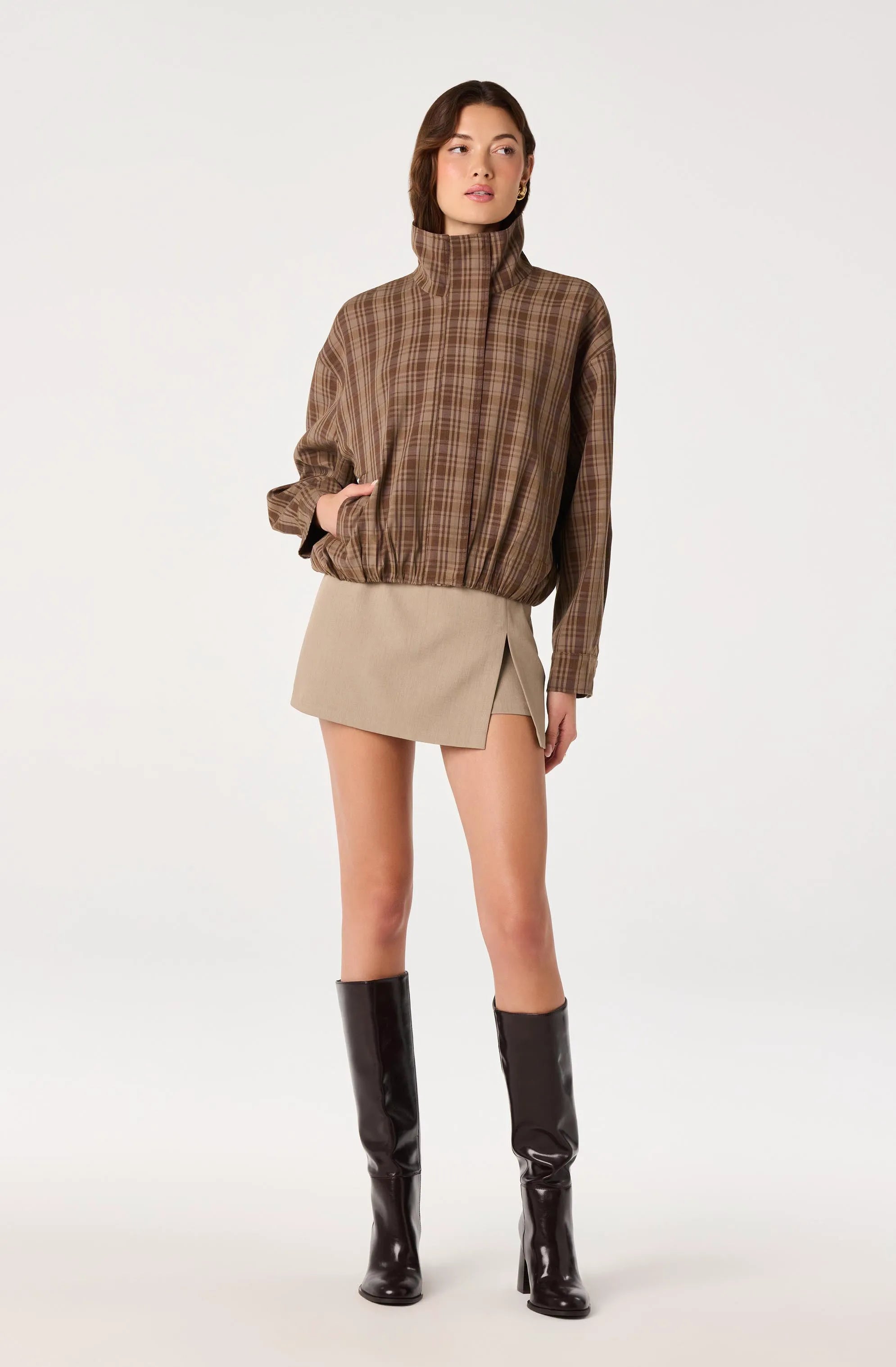 Brown plaid