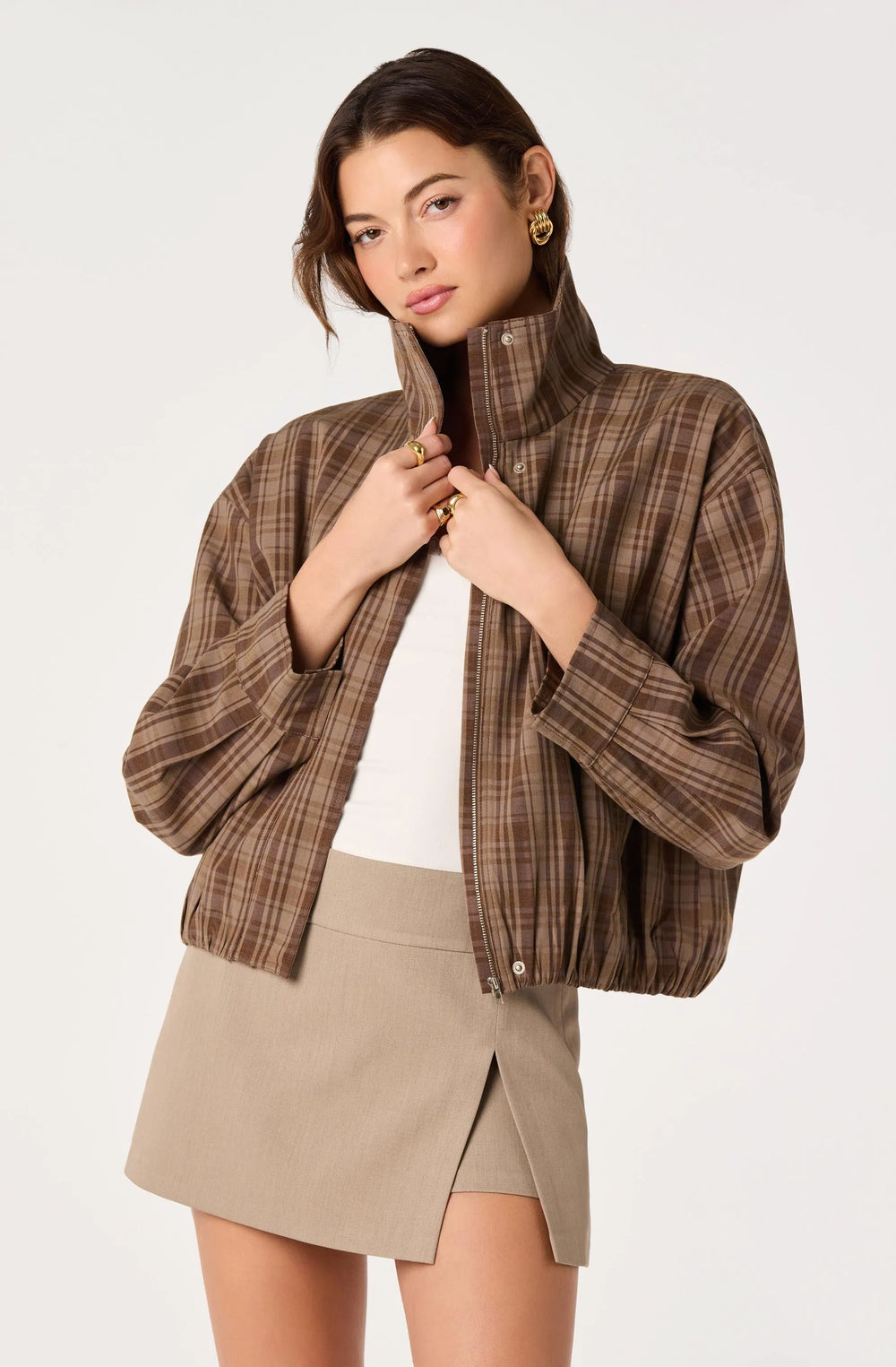 Brown plaid