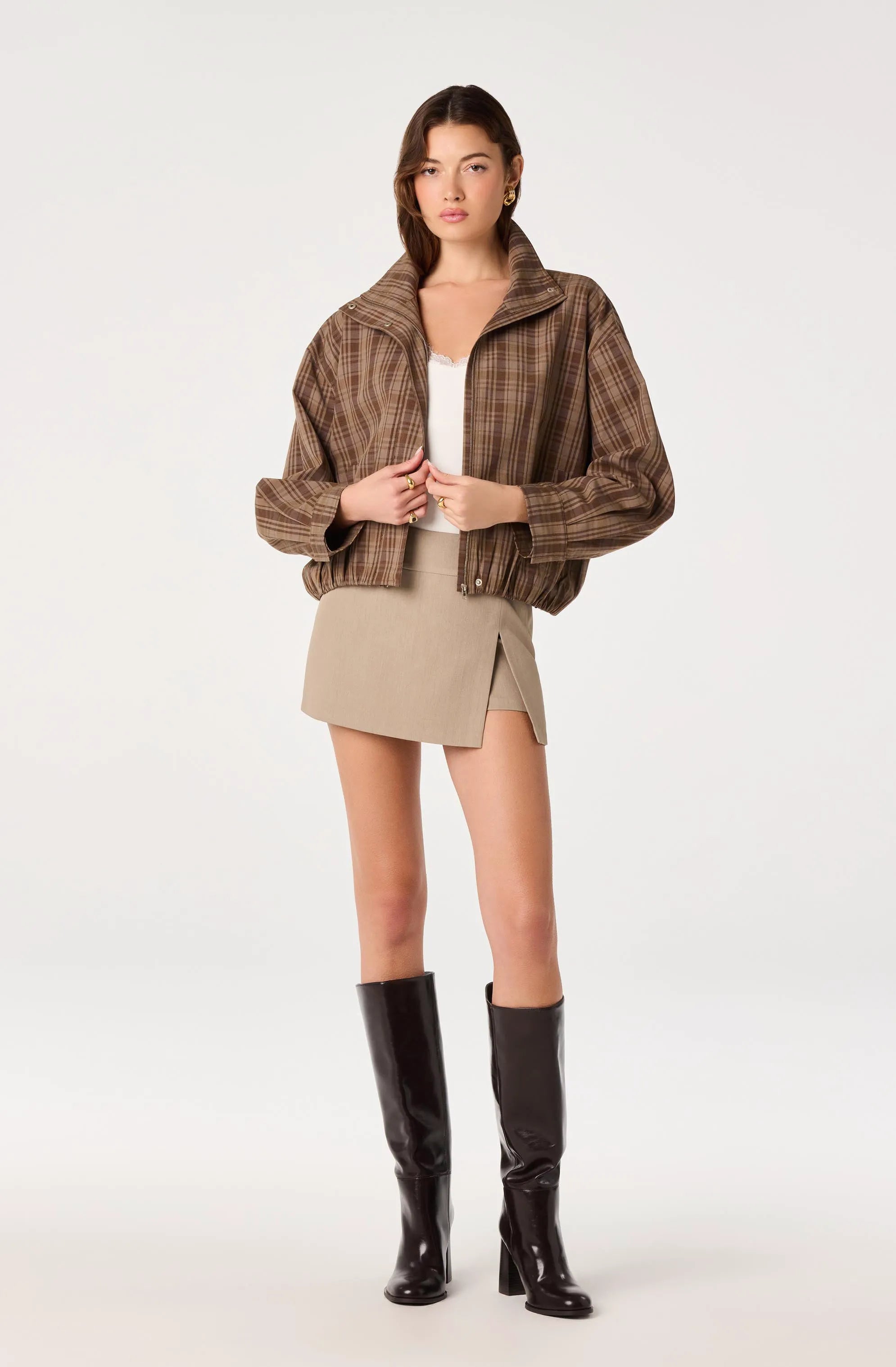 Brown plaid