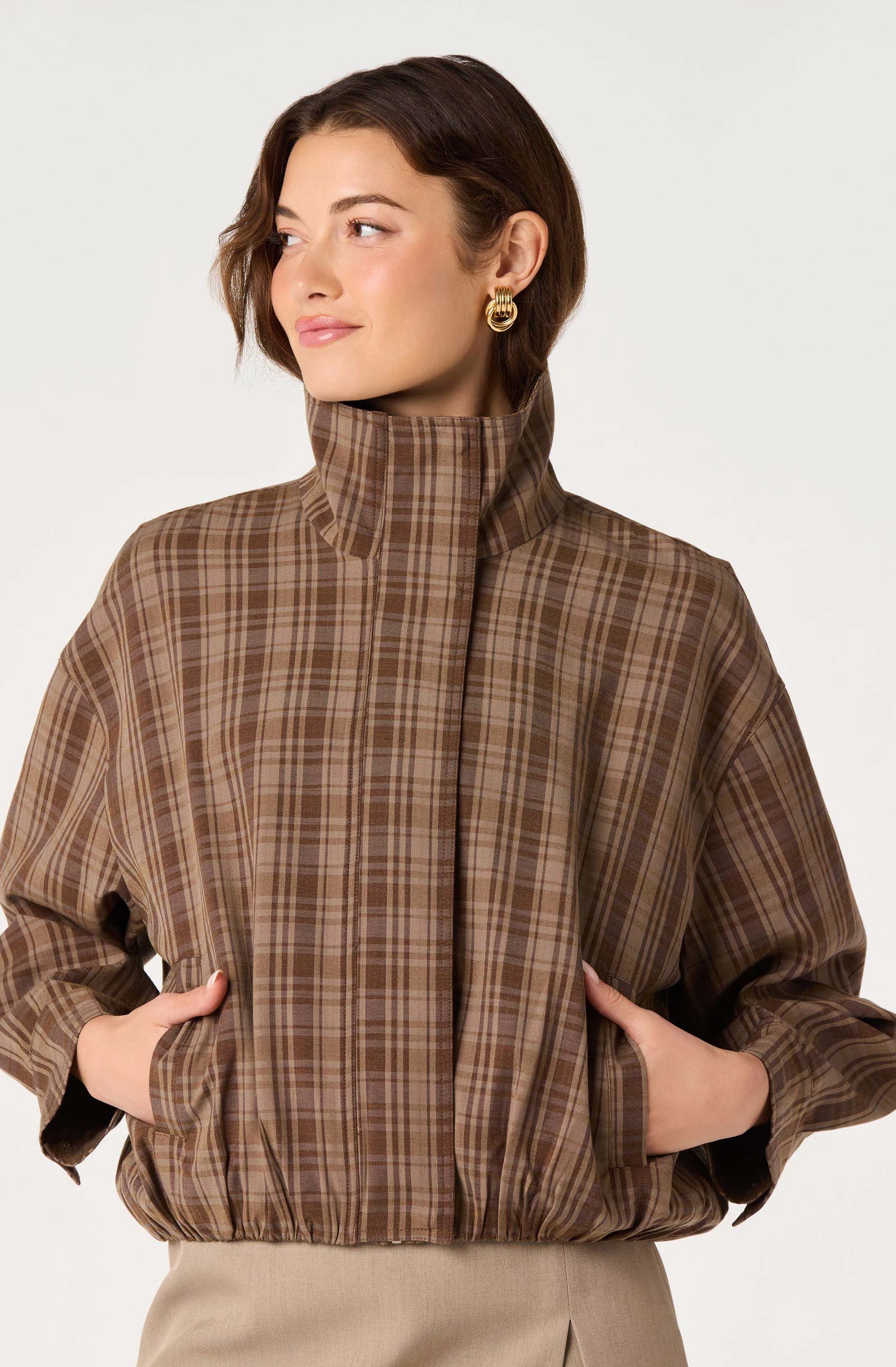 Brown plaid