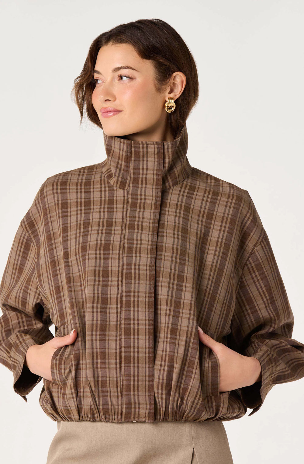 Brown plaid