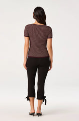 Burgundy stripe
