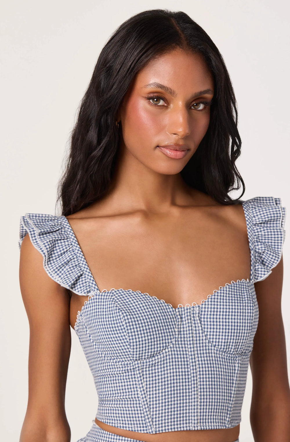 Blue gingham