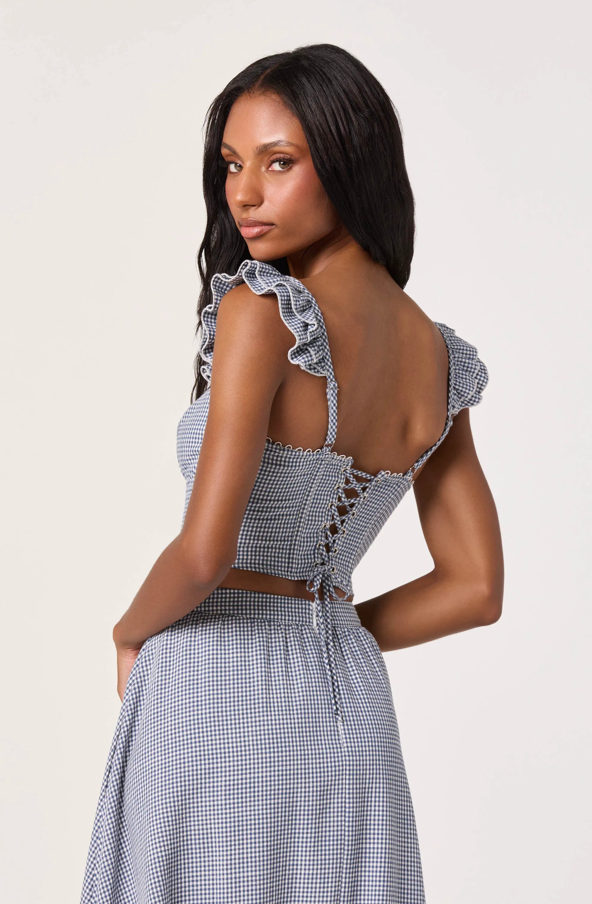 Blue gingham