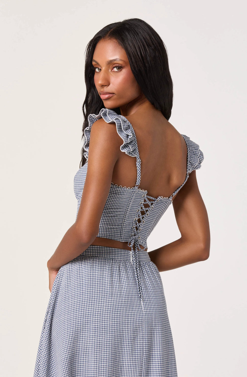 Blue gingham