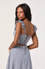 Blue gingham