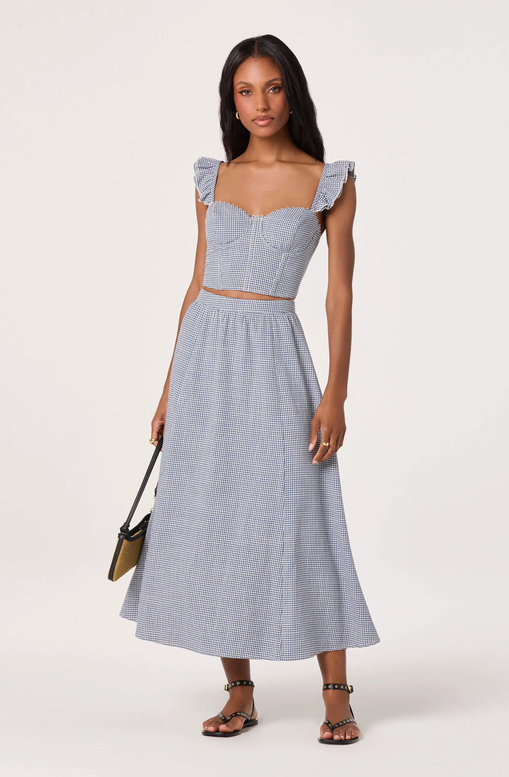 Blue gingham