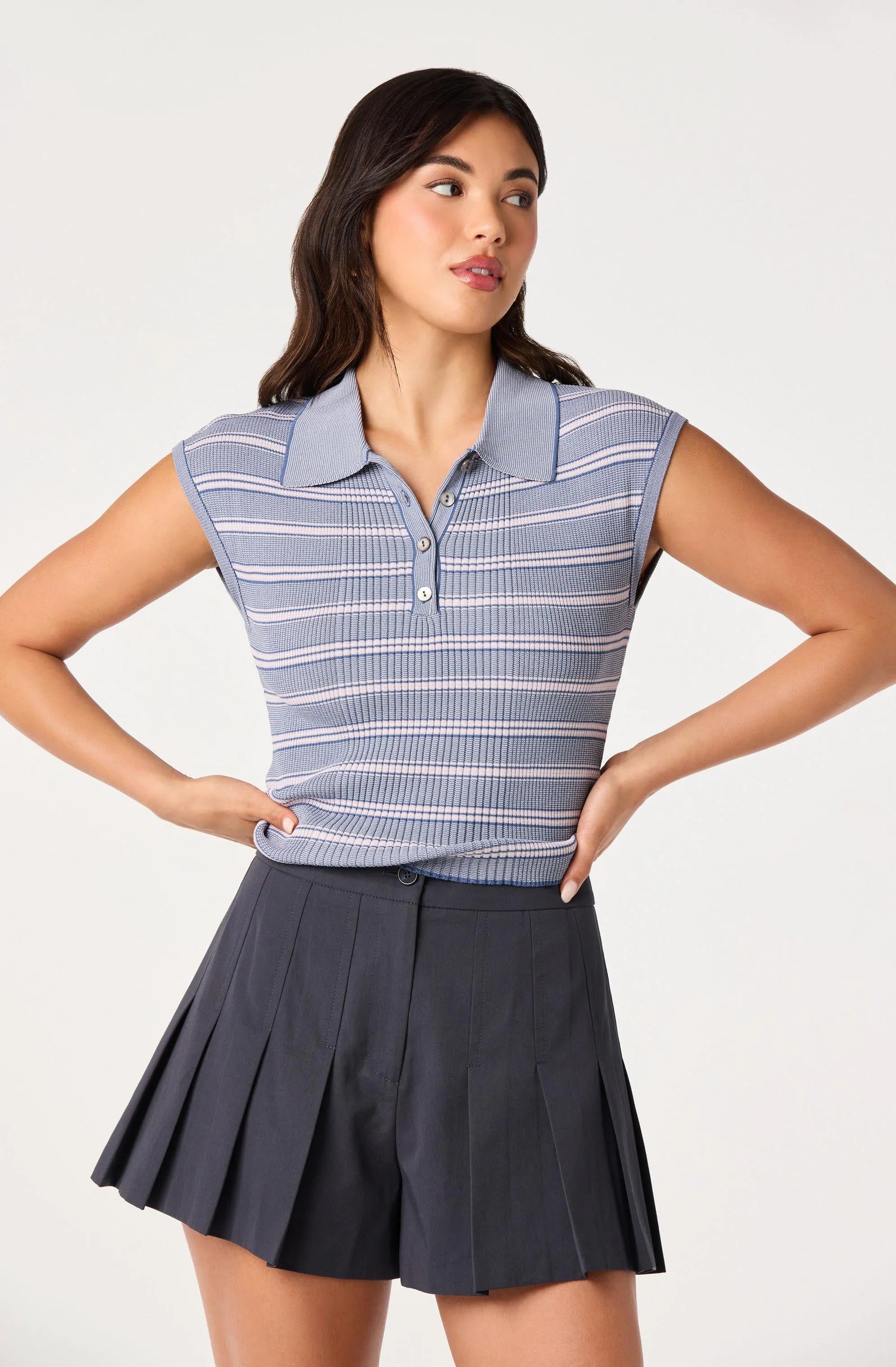 Blue pink stripe