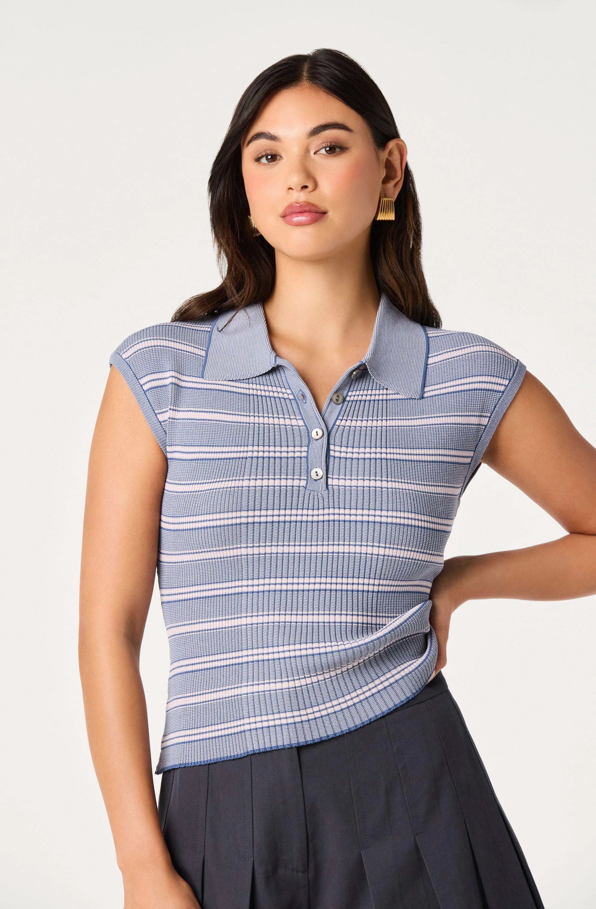 Blue pink stripe