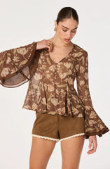 Brown floral