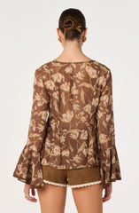 Brown floral