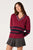 Scarlet navy stripe