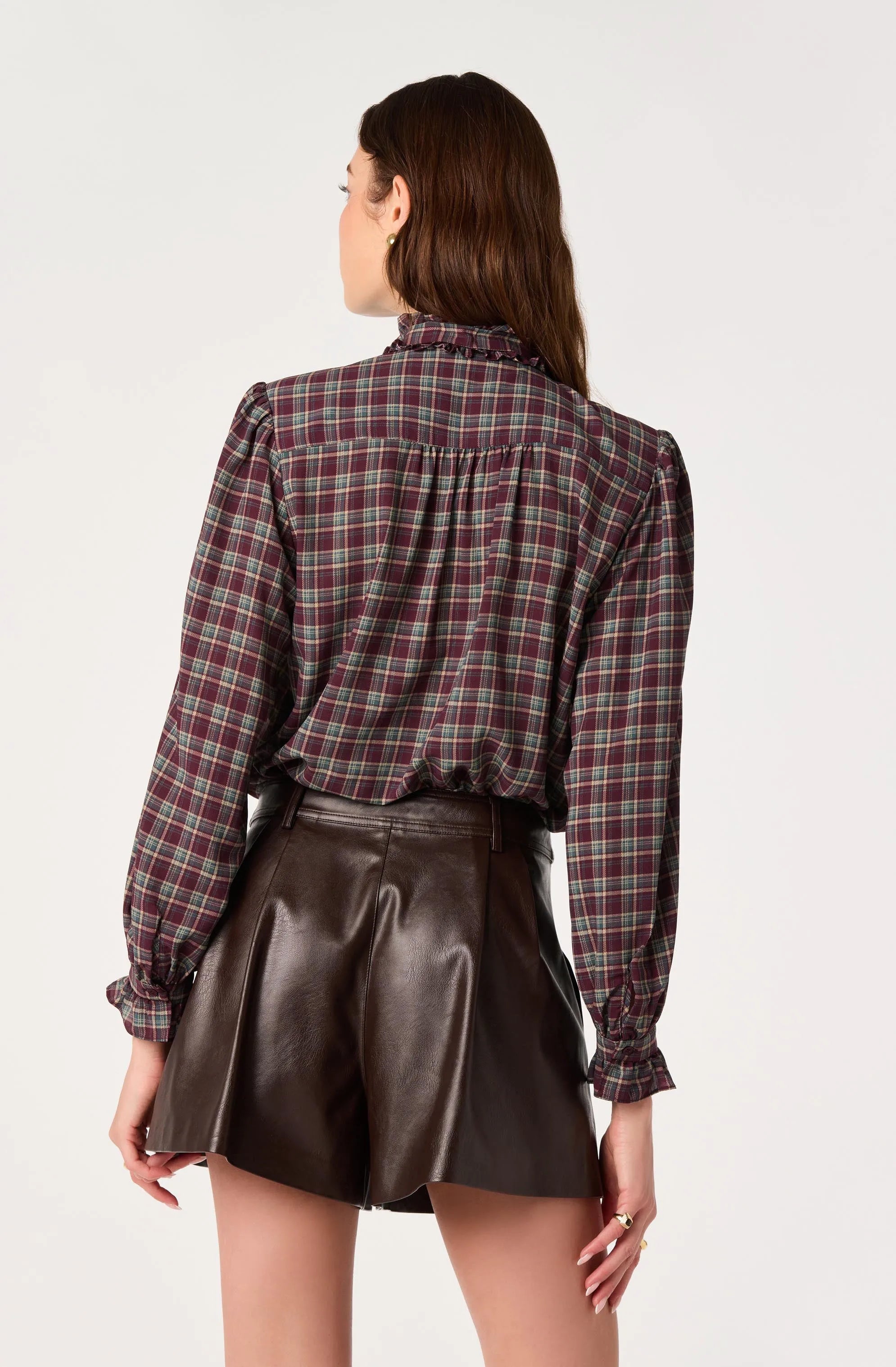 Eggplant plaid