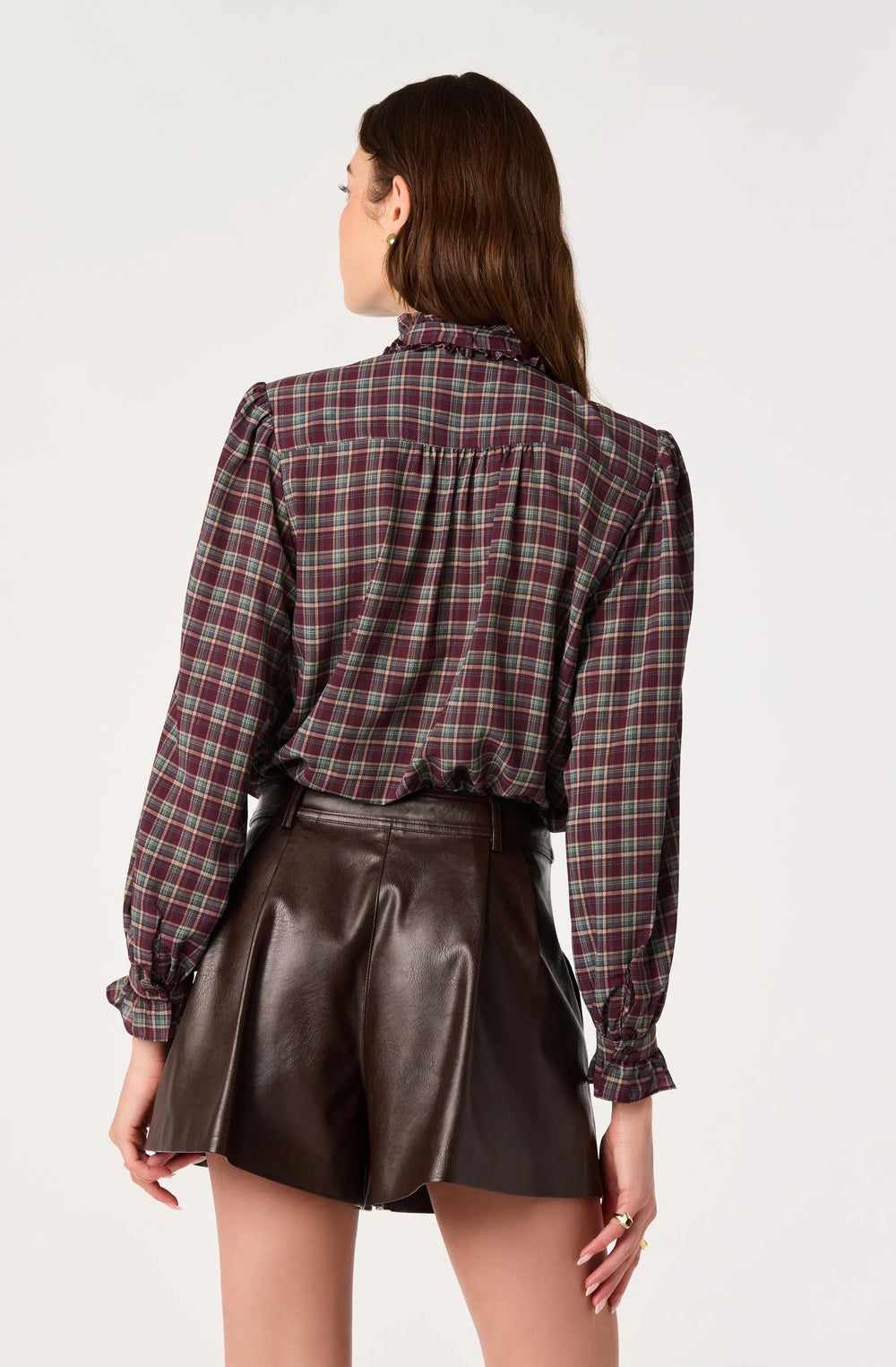 Eggplant plaid