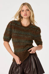 Brown green stripe