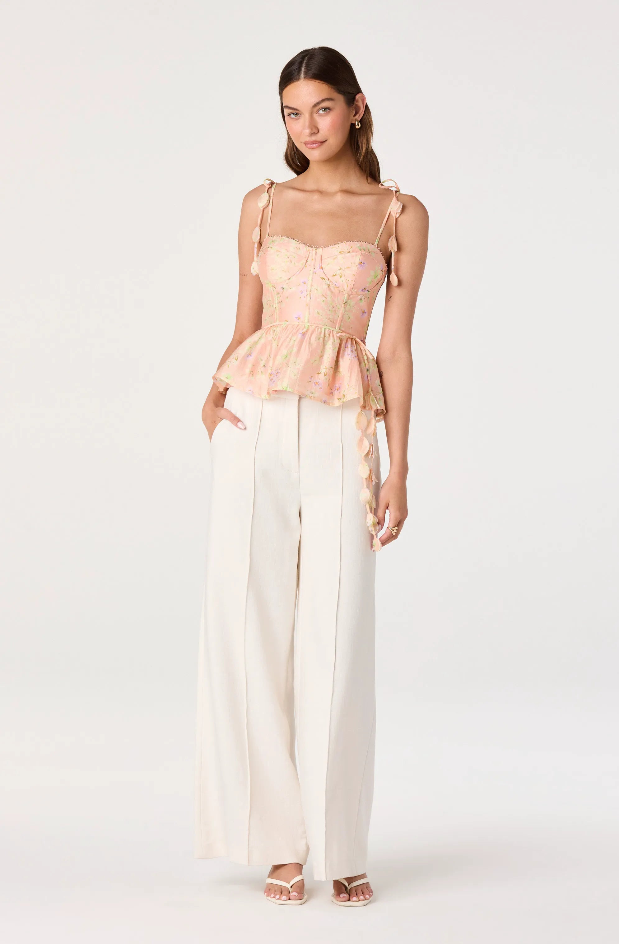 Peach floral