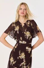 Brown floral