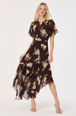 Brown floral