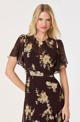 Brown floral