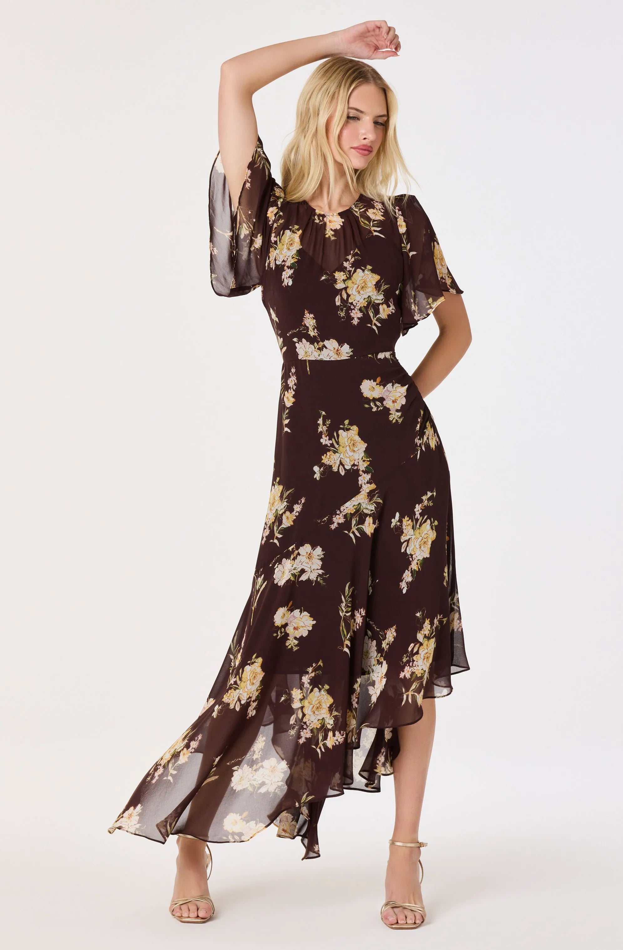 Brown floral