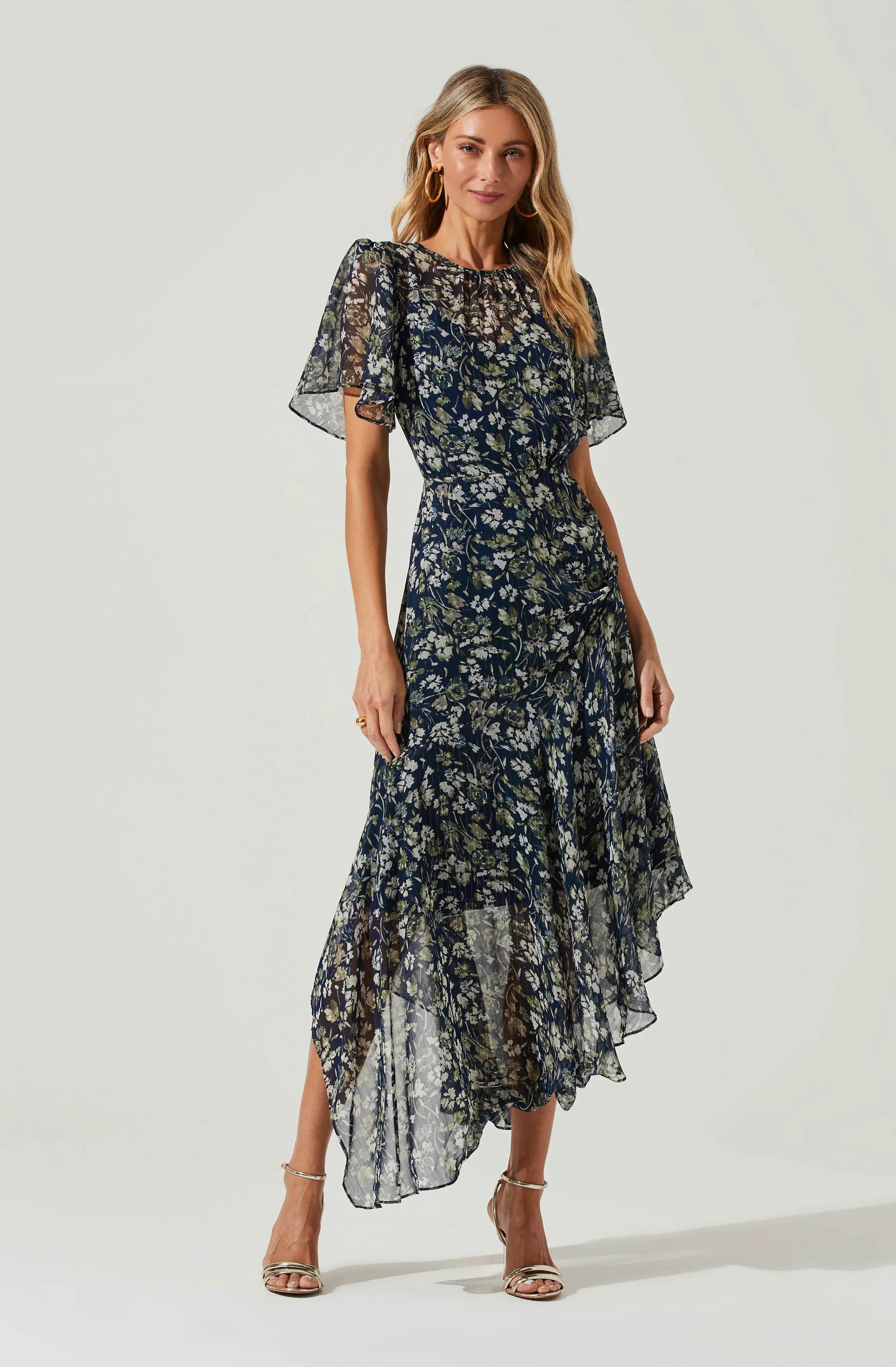 Blue Green Floral